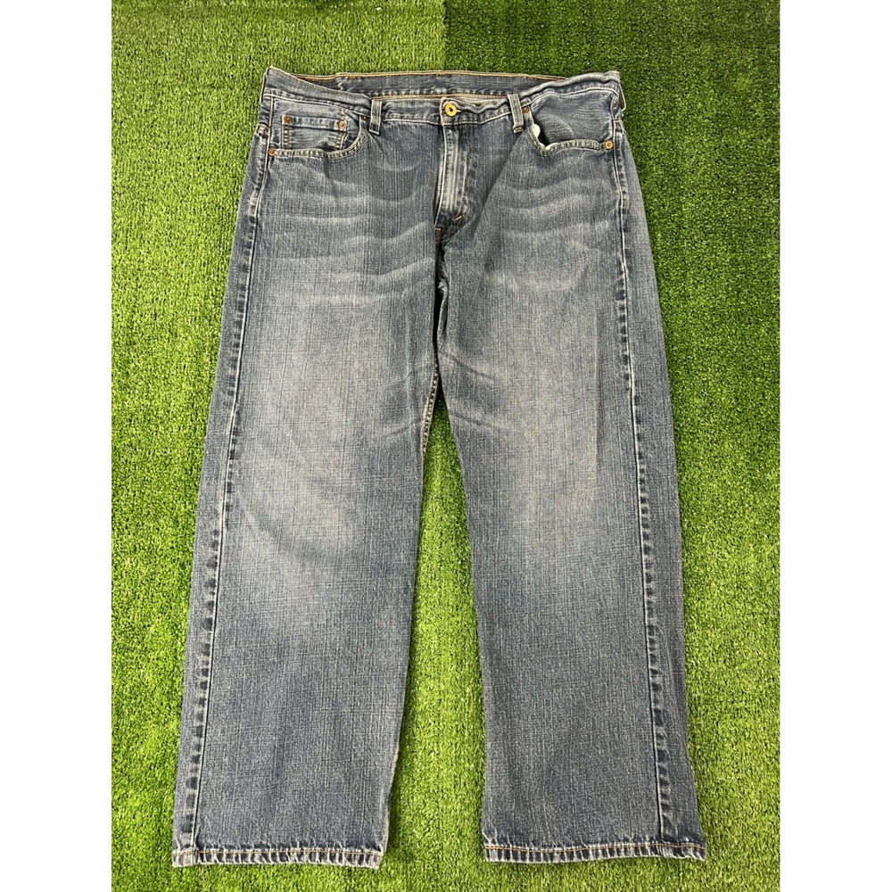 Levis 569 Loose Straight Jeans Mens 38x30 Blue Medium Wash Denim 00569-0041
